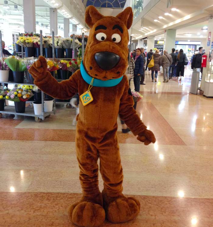 organizzazione-eventi-con-personaggio-Scooby-Doo-nei-centri-commerciali